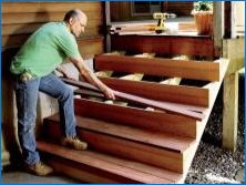 A fa veranda gyártásának lépcsőzetes utasítása saját kezével