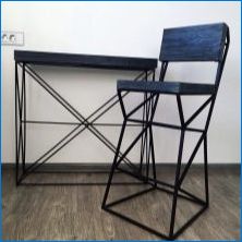 Tervezési székek a "loft" stílusában