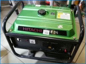 Hitachi benzingenerátorok: Választék áttekintése