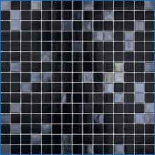 Fekete mozaik a belső térben