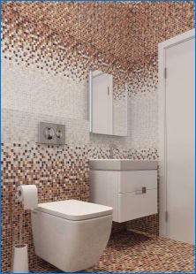 Mozaik a WC-ben: ötletek a dekorációhoz