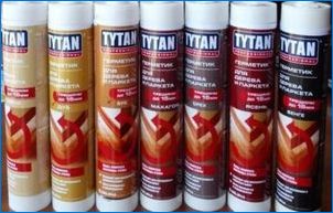 Tytan Professzionális tömítőanyagok: fajok, jellemzők