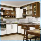 Corner konyhai megtervezési lehetőségek a konyhai mérethez 9 kv. M