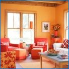 Narancssárga szín a belső térben: hogyan befolyásolja a személyt, és hogyan használja a legjobban?