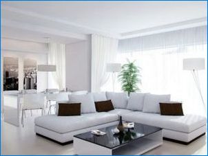 Fehér nappali: gyönyörű belsőépítészeti ötletek