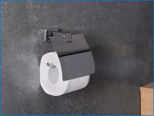 Fali fém WC-papírtartók: fajták és kritériumok