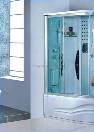 Négyszögletes zuhanykabinok: fajták és méretek