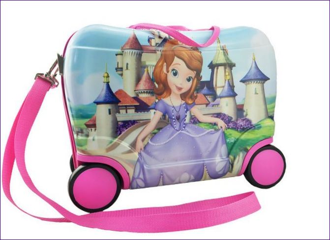 Atma Kids Princess Sofia hercegnő kastély gurulós bőrönd