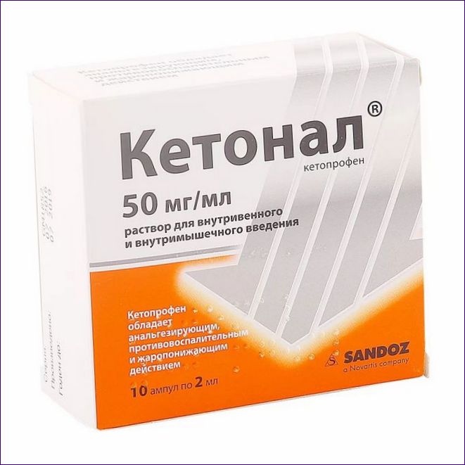Ketonal - ketoprofen (Flamax)