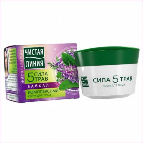 Pure Line 5 gyógynövény ereje Baikal Complex arckrém
