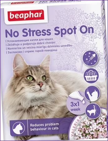 Beaphar Cat Calming Drops No Stress Spot On macska nyugtató cseppek