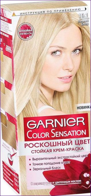 GARNIER Color Sensation: Színkrémes, hosszantartó gyöngyházfényű peper szőkék