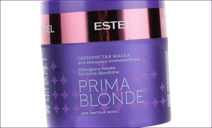 Az ESTEL PROFESSIONAL Prima Blonde egy ezüstszínű maszk hideg szőkéknek