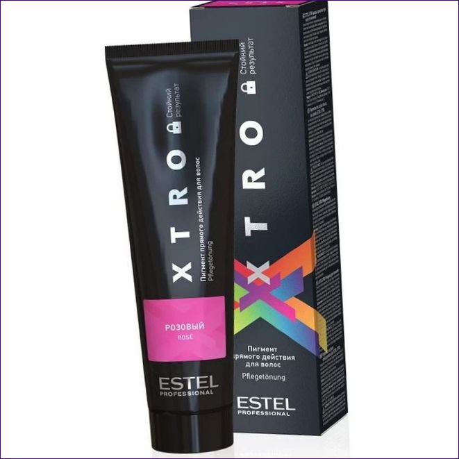 Estel professzionális hajfesték pigment közvetlen hatású X-Tro fekete rózsaszín
