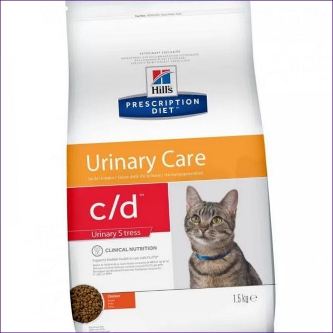Hill's Prescription Diet c/d Stress Urinary Care száraz macskaeledel hólyaghurut és IBC kezelésére
