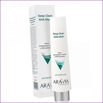 Aravia Deep Clean tisztító arcmaszk agyaggal és AHA savakkal