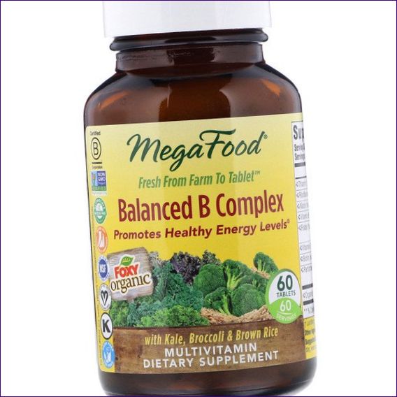 MegaFood kiegyensúlyozott B-vitamin komplex