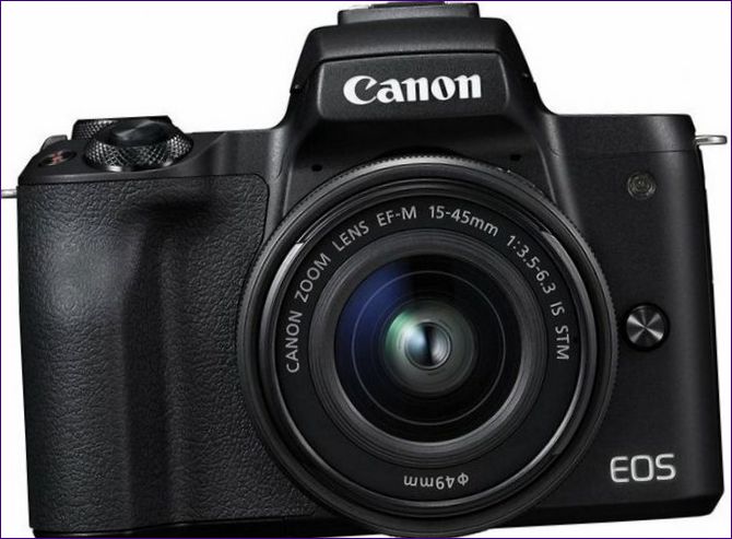Canon EOS M50 Kit fekete 15-45mm IS STM LP-E12 LP-E12