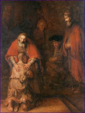 A tékozló fiú visszatérése, Rembrandt Harmens van Rijn