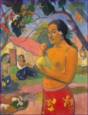 Magzatot tartó nő, Paul Gauguin