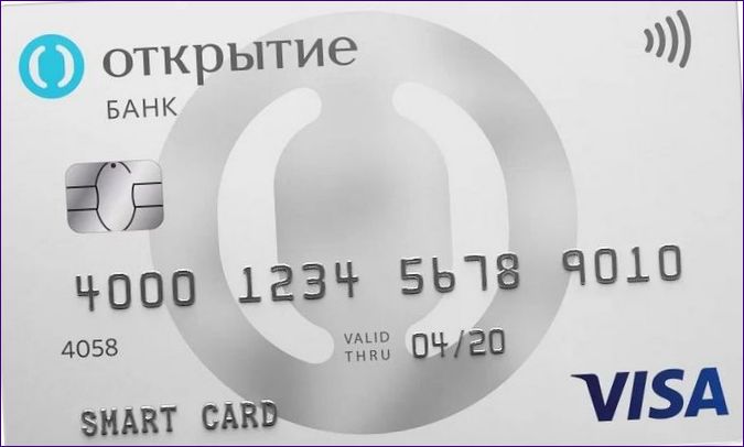 Az Otkritie Bank intelligens kártyája