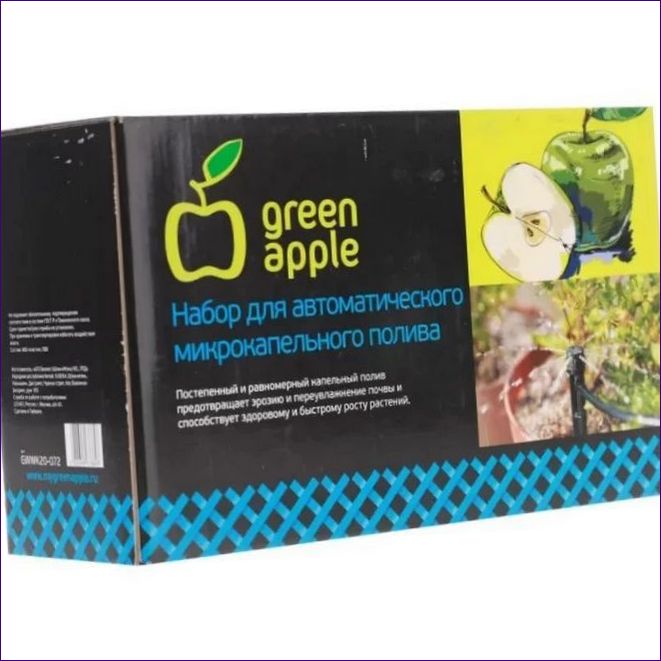 Green Apple csepegtető öntözőkészlet GWDK20-071, tömlő hossza:20 m, időzítővel, növények száma: 20 db