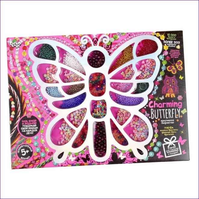 Danko Toys gyöngyfűző készlet Charming Butterfly CHB-01-01