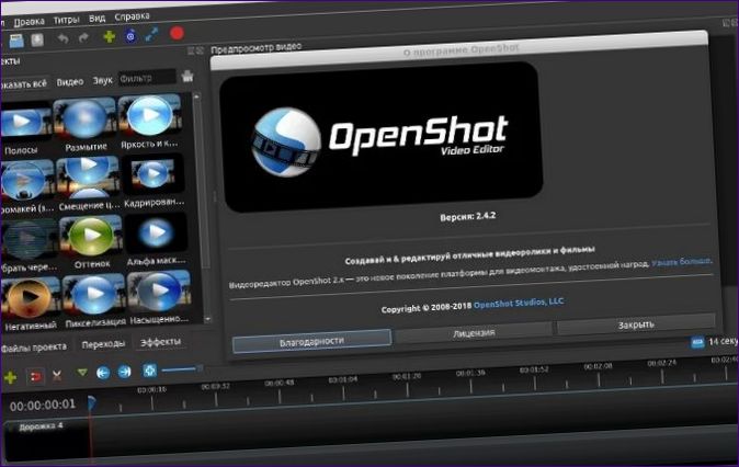 Openshot videó szerkesztő