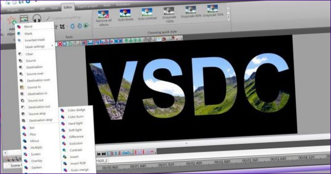 VSDC ingyenes videó szerkesztő