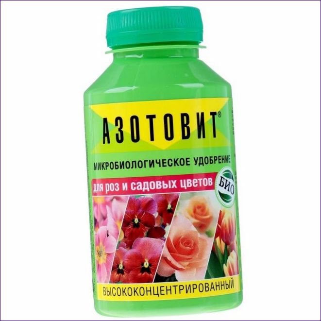 Azotovit mikrobiológiai műtrágya rózsákhoz és kerti virágokhoz, A10050, 220 ml