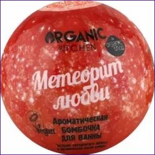 Organic Kitchen Fürdőbomba illatosított fürdő Bubblegum Love Meteorit 115gr