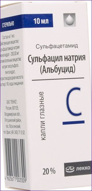 Szulfacetamid (nátrium-szulfacil, Albucid)